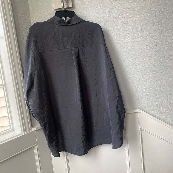 Zara grey oversized blouse size XS - Picture 2 of 3